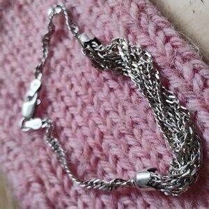 Multi Strand Sterling Silver Bracelet